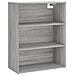 Credenza Grigio Sonoma 69,5x34x180 Cm In Legno Multistrato - Foto miniatura 7