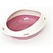 Lettiera Toilette Per Gatti Ovale 57x40x19cm Modello 700089 Colore Rosa - Foto miniatura 1