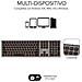 Tastiera Wireless 8436586742669  (Layout Spagnolo) Colore Nero. Grigio - Foto miniatura 2