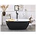 Vasca Da Bagno Freestanding Nevis 170 X 80 Cm Nero - Foto miniatura 1