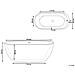 Vasca Da Bagno Freestanding Nevis 170 X 80 Cm Nero - Foto miniatura 7