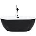 Vasca Da Bagno Freestanding Nevis 170 X 80 Cm Nero - Foto miniatura 10