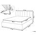 Letto Contenitore Tessuto Dreux 160 X 200 Cm Beige - Foto miniatura 2