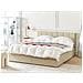 Letto Contenitore Tessuto Dreux 160 X 200 Cm Beige - Foto miniatura 1