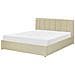 Letto Contenitore Tessuto Dreux 160 X 200 Cm Beige - Foto miniatura 8