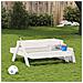 Tavolo Picnic Con Sabbiera Bambini Bianco Legno Massello Pino - Foto miniatura 8