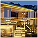 Striscia Di Luce Solare A Led Bianca Calda Con 8 Funzioni Di Illuminazione Per Balcone In Cortile Black 1 X 0.05 M - Foto miniatura 2