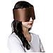 Maschera Per Dormire In Seta Regolabile A Doppia Faccia Coffee - Foto miniatura 2