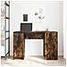Scrivania Rovere Fumo 120x42x76 cm in Legno Multistrato - Foto miniatura 7