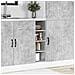 Armadio Inferiore Grigio Cemento 20x44,5x81,5 Cm In Truciolato - Foto miniatura 3