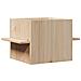Cuccia per Gatti 51x35x30 cm in Legno Massello di Pino - Foto miniatura 5