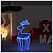 Decorazione Natalizia Renna In Rete Con 306 Led 60x24x89 Cm - Foto miniatura 2