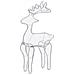 Decorazione Natalizia Renna In Rete Con 306 Led 60x24x89 Cm - Foto miniatura 5