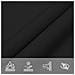 Vela Parasole In Tela Oxford Quadrata 2x2 M Nera - Foto miniatura 7