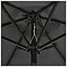 Lusso Casadino -  Ombrellone Con Luci Led Antracite 200x211 Cm In Alluminio - Foto miniatura 5