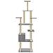 Lusso Casadino -  Albero Per Gatti Con Tiragraffi In Sisal Grigio Chiaro 183 Cm - Foto miniatura 4