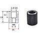 Confezione Da 5 Adattatori Con Filettatura Maschio Da 1/4"" Femmina A M8 Per Treppiedi E Accessori Per Fotocamere M6 - Foto miniatura 1