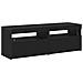 Mobile TV con luci LED 2 pezzi, Rovere Nero 60x35x40 cm, Legno ingegnerizzato - Foto miniatura 1