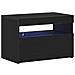 Mobile TV con luci LED 2 pezzi, Rovere Nero 60x35x40 cm, Legno ingegnerizzato - Foto miniatura 5