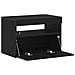 Mobile TV con luci LED 2 pezzi, Rovere Nero 60x35x40 cm, Legno ingegnerizzato - Foto miniatura 9