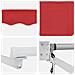 Tenda Retrattile Automatica  Rossa 400x300 cm, Tessuto di Ricambio per Tenda  per Struttura 4x3 m Rossa - Foto miniatura 8