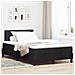 Letto a Molle con Materasso Nero 120x200 cm Velluto - Foto miniatura 2