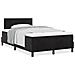 Letto a Molle con Materasso Nero 120x200 cm Velluto - Foto miniatura 4