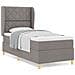 Letto box spring  con materasso Tortora 90x190 cm Tessuto - Foto miniatura 4