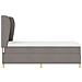 Letto box spring  con materasso Tortora 90x190 cm Tessuto - Foto miniatura 9