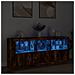 Credenza con Luci LED Rovere Fumo 162x37x67 cm - Foto miniatura 2