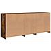 Credenza con Luci LED Rovere Fumo 162x37x67 cm - Foto miniatura 8