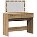 Tavolo da trucco con LED Rovere Artigianale 100x40x120 cm - Foto miniatura 1