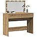 Tavolo da trucco con LED Rovere Artigianale 100x40x120 cm - Foto miniatura 3
