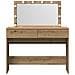 Tavolo da trucco con LED Rovere Artigianale 100x40x120 cm - Foto miniatura 6