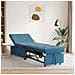 Divano Letto Blu 67 x 194 x 38 cm Velluto - Foto miniatura 2