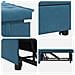 Divano Letto Blu 67 x 194 x 38 cm Velluto - Foto miniatura 8