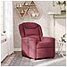 Poltrona Reclinabile in Tessuto Rosso Vino - Foto miniatura 2