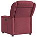 Poltrona Reclinabile in Tessuto Rosso Vino - Foto miniatura 5