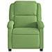 Poltrona Massaggiante Reclinante Elettrica Verde Chiaro Velluto - Foto miniatura 8