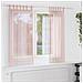 Tende in Voile con Passanti 2 pz Rosa Chiaro 140x175 cm - Foto miniatura 2
