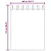 Tende in Voile con Passanti 2 pz Rosa Chiaro 140x175 cm - Foto miniatura 8