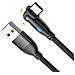 Cavo Di Ricarica Dati Usb A Type-c Rotante A 180° - Confezione Da 2, Ricarica Rapida, Treccia In Nylon Black 3 M - Foto miniatura 3