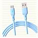 Cavo Di Ricarica Rapida Usb Type-c Da 66w Per Telefoni Cellulari - Cavo Dati In Silicone Blue - Foto miniatura 2