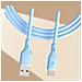 Cavo Di Ricarica Rapida Usb Type-c Da 66w Per Telefoni Cellulari - Cavo Dati In Silicone Blue - Foto miniatura 3