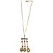 Collana Lunga Carina Con Ciondoli Vintage In Ottone Placcato Oro - Foto miniatura 1