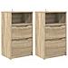 Comodini 2 pcs Rovere Sonoma 40 x 30 x 467 cm Legno multistrato - Foto miniatura 1