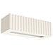 Lampada Da Parete In Ceramica Rigata Beige Sl. 1886 - Moderno Lampada Da Parete Beige 10x34x12 Cm - Foto miniatura 1