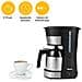 Macchina Da Caffè Inox, 10 Tazze, Caraffa Termica, Funzione Mantieni Caldo, Sistema Antigoccia, Filtro Riutilizzabile, Indicatore Acqua, Bpa Free, Spegnimento Automatico - Foto miniatura 5