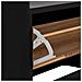 Sgabello Porta Scarpe In Legno E Metallo Nero 80x38x53 - Foto miniatura 6