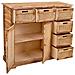 Credenza In Legno E Rete Marrone 86x33x78,5h - Foto miniatura 3